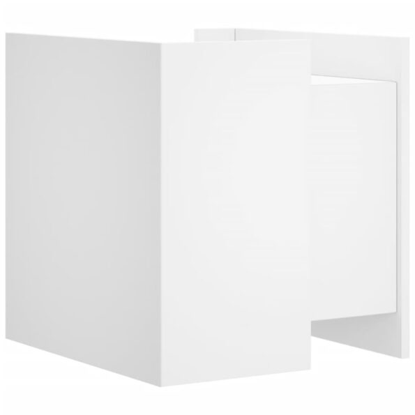 vidaXL Nočný stolík biely 45x50x50 cm kompozitné drevo – Obrázok 6