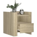 vidaXL Nočný stolík dub sonoma 45x50x50 cm kompozitné drevo – Obrázok 3