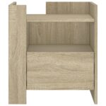 vidaXL Nočný stolík dub sonoma 45x50x50 cm kompozitné drevo – Obrázok 4