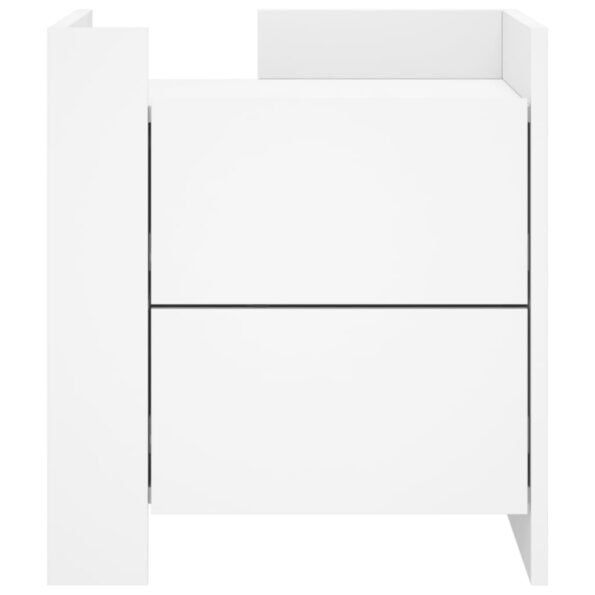 vidaXL Nočný stolík biely 45x50x50 cm kompozitné drevo – Obrázok 4