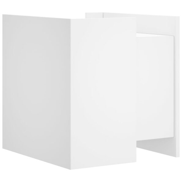 vidaXL Nočný stolík biely 45x50x50 cm kompozitné drevo – Obrázok 6