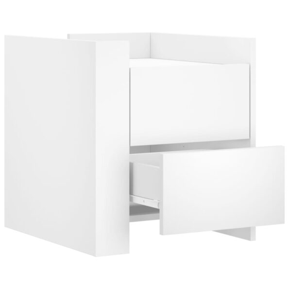 vidaXL Nočný stolík biely 45x50x50 cm kompozitné drevo – Obrázok 7