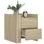 vidaXL Nočný stolík dub sonoma 45x50x50 cm kompozitné drevo – Obrázok 3