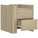 vidaXL Nočný stolík dub sonoma 45x50x50 cm kompozitné drevo – Obrázok 7