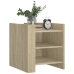 vidaXL Nočný stolík dub sonoma 45x50x50 cm kompozitné drevo – Obrázok 3