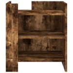 vidaXL Nočný stolík dymový dub 45x50x50 cm kompozitné drevo – Obrázok 4