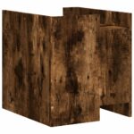 vidaXL Nočný stolík dymový dub 45x50x50 cm kompozitné drevo – Obrázok 6