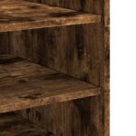 vidaXL Nočný stolík dymový dub 45x50x50 cm kompozitné drevo – Obrázok 8