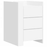 vidaXL Nočný stolík biely 45x50x65 cm kompozitné drevo – Obrázok 2