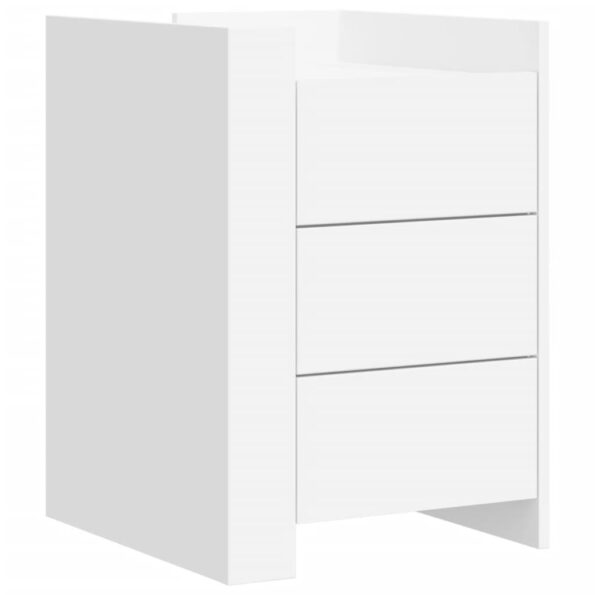 vidaXL Nočný stolík biely 45x50x65 cm kompozitné drevo – Obrázok 2