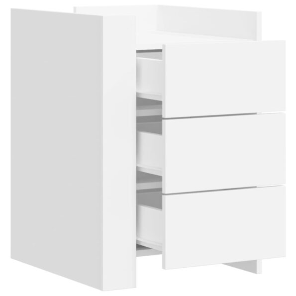 vidaXL Nočný stolík biely 45x50x65 cm kompozitné drevo – Obrázok 8