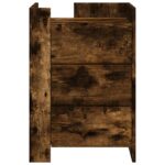 vidaXL Nočný stolík dymový dub 45x50x65 cm kompozitné drevo – Obrázok 4