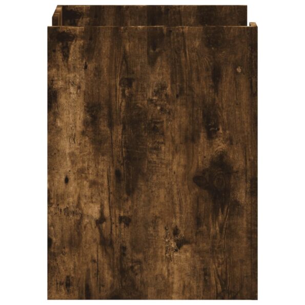 vidaXL Nočný stolík dymový dub 45x50x65 cm kompozitné drevo – Obrázok 5