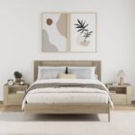 vidaXL Nástenné nočné stolíky 2 ks dub sonoma 45x30x35 cm – Obrázok 3