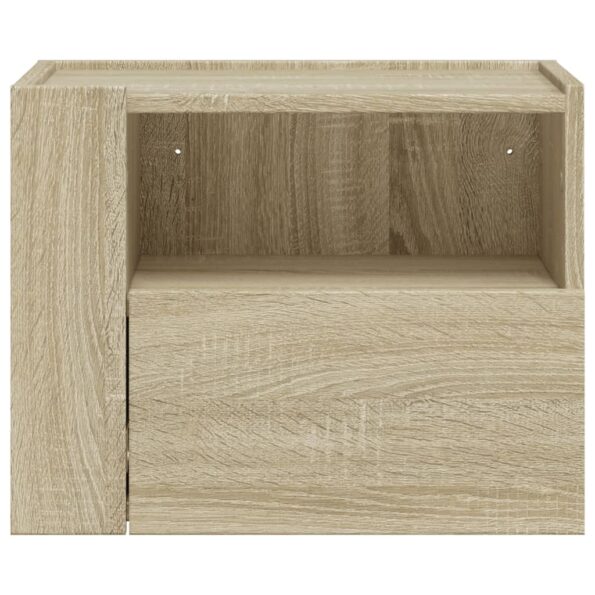 vidaXL Nástenné nočné stolíky 2 ks dub sonoma 45x30x35 cm – Obrázok 4