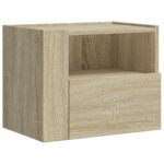 vidaXL Nástenné nočné stolíky 2 ks dub sonoma 45x30x35 cm – Obrázok 5