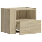 vidaXL Nástenné nočné stolíky 2 ks dub sonoma 45x30x35 cm – Obrázok 8