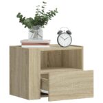 vidaXL Nástenné nočné stolíky 2 ks dub sonoma 45x30x35 cm