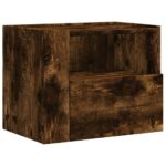 vidaXL Nástenné nočné stolíky 2 ks dymový dub 45x30x35 cm – Obrázok 2