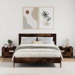 vidaXL Nástenné nočné stolíky 2 ks dymový dub 45x30x35 cm – Obrázok 3