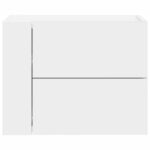vidaXL Nástenné nočné stolíky 2 ks biele 45x30x35 cm – Obrázok 4