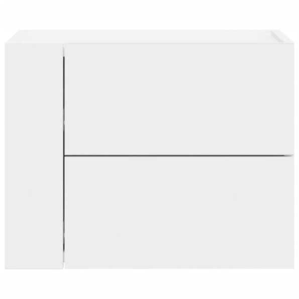 vidaXL Nástenné nočné stolíky 2 ks biele 45x30x35 cm – Obrázok 4