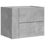 vidaXL Nástenné nočné stolíky 2 ks betónovosivé 45x30x35 cm – Obrázok 5