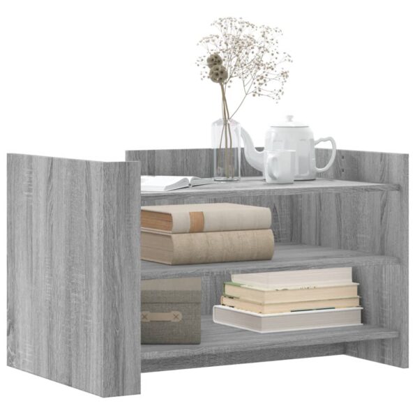 vidaXL Konferenčný stolík sivý sonoma 80x50x50 cm kompozitné drevo – Obrázok 3