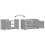 vidaXL Konferenčný stolík betónovosivý 80x50x50 cm kompozitné drevo – Obrázok 8