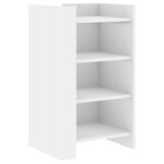 vidaXL Komoda biela 45x35x75 cm kompozitné drevo – Obrázok 2