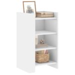 vidaXL Komoda biela 45x35x75 cm kompozitné drevo – Obrázok 3
