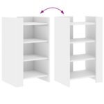 vidaXL Komoda biela 45x35x75 cm kompozitné drevo – Obrázok 7