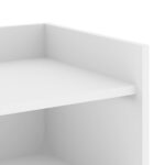vidaXL Komoda biela 45x35x75 cm kompozitné drevo – Obrázok 8