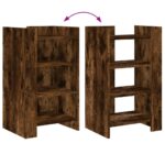 vidaXL Komoda dymový dub 45x35x75 cm kompozitné drevo – Obrázok 7