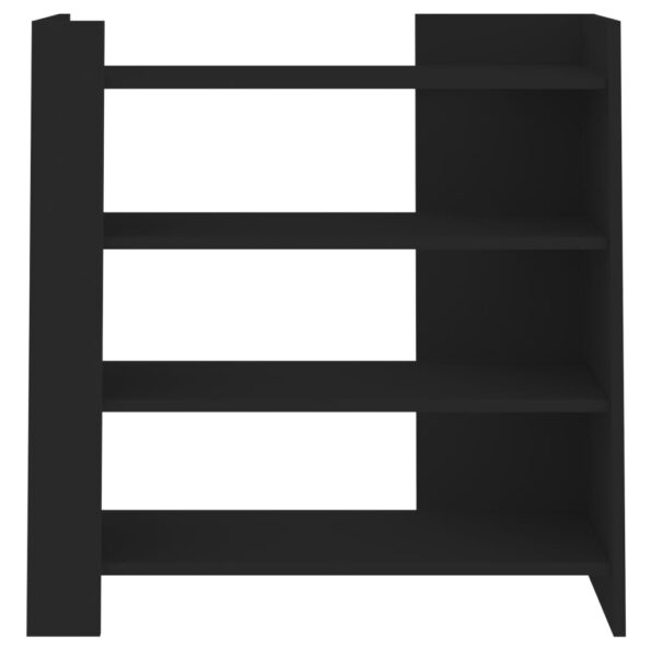 vidaXL Komoda čierna 73,5x35x75 cm kompozitné drevo – Obrázok 4