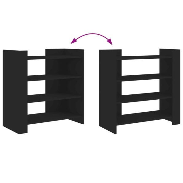 vidaXL Komoda čierna 73,5x35x75 cm kompozitné drevo – Obrázok 7