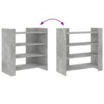 vidaXL Komoda betónovosivá 73,5x35x75 cm kompozitné drevo – Obrázok 7