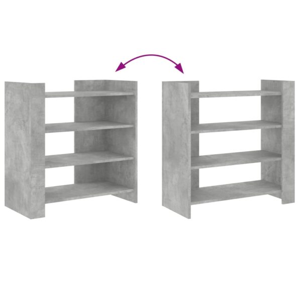 vidaXL Komoda betónovosivá 73,5x35x75 cm kompozitné drevo – Obrázok 7