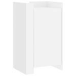 vidaXL Komoda biela 45x35x75 cm kompozitné drevo – Obrázok 2