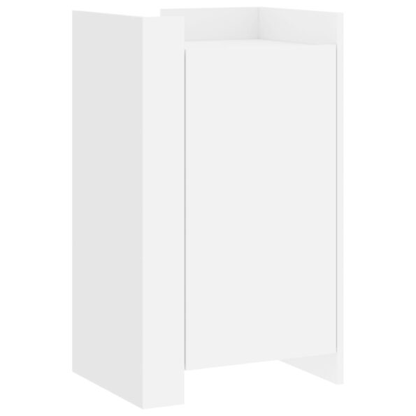 vidaXL Komoda biela 45x35x75 cm kompozitné drevo – Obrázok 2