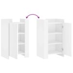 vidaXL Komoda biela 45x35x75 cm kompozitné drevo – Obrázok 8