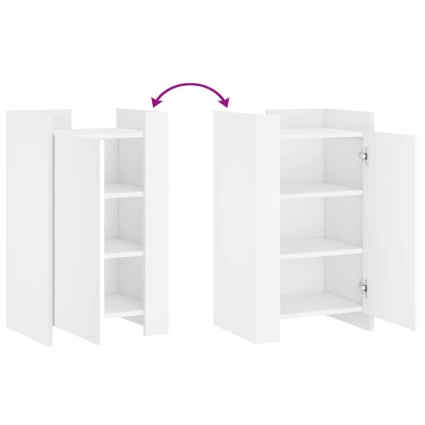 vidaXL Komoda biela 45x35x75 cm kompozitné drevo – Obrázok 8