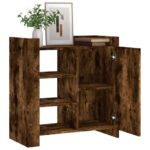 vidaXL Komoda dymový dub 73,5x35x75 cm kompozitné drevo – Obrázok 3