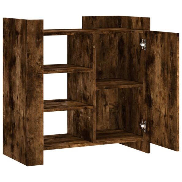 vidaXL Komoda dymový dub 73,5x35x75 cm kompozitné drevo – Obrázok 7