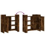 vidaXL Komoda dymový dub 73,5x35x75 cm kompozitné drevo – Obrázok 8