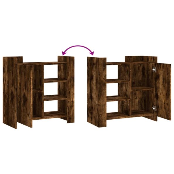 vidaXL Komoda dymový dub 73,5x35x75 cm kompozitné drevo – Obrázok 8