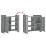 vidaXL Komoda sivá sonoma 73,5x35x75 cm kompozitné drevo – Obrázok 8