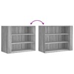 vidaXL Nástenná skrinka sivá sonoma 75x35x60 cm kompozitné drevo – Obrázok 7