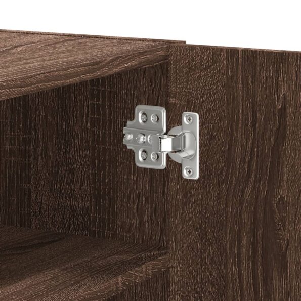 vidaXL Nástenná skrinka hnedý dub 75x35x60 cm kompozitné drevo – Obrázok 9