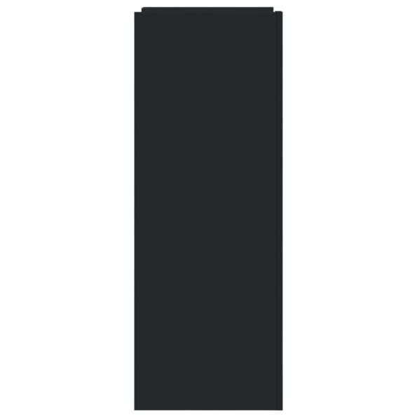 vidaXL Botník čierny 74,5x37,5x100 cm kompozitné drevo – Obrázok 5